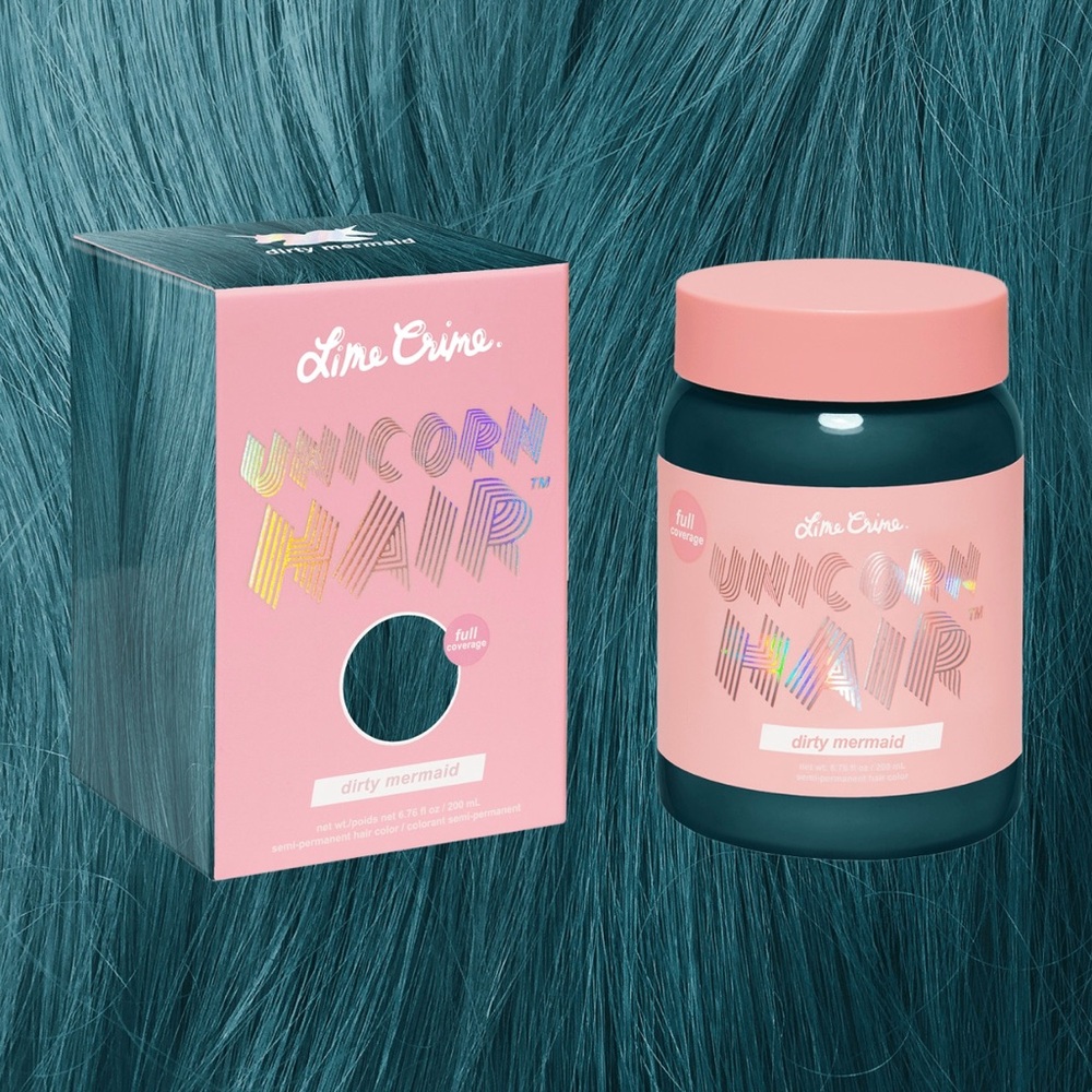 Lime Crime Blue Hair Color Vibrant Long Silky